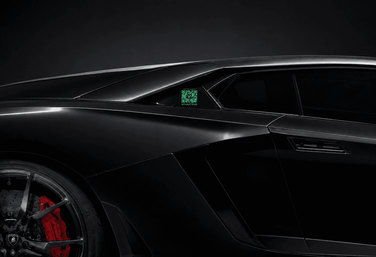Lamborghini with Vaulttag QR sticker
